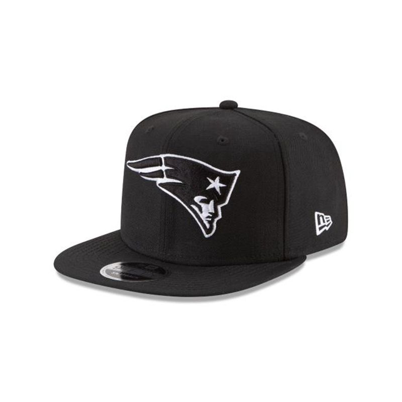 NFL New England Patriots High Crown 9Fifty Snapback (BKM8945) - Black New Era Caps